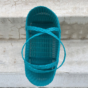Guatemalan Woven Tote Bag in Teal , Medium