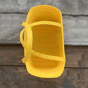 Handmade Guatemalan Woven Tote Bag in Yellow, Medium