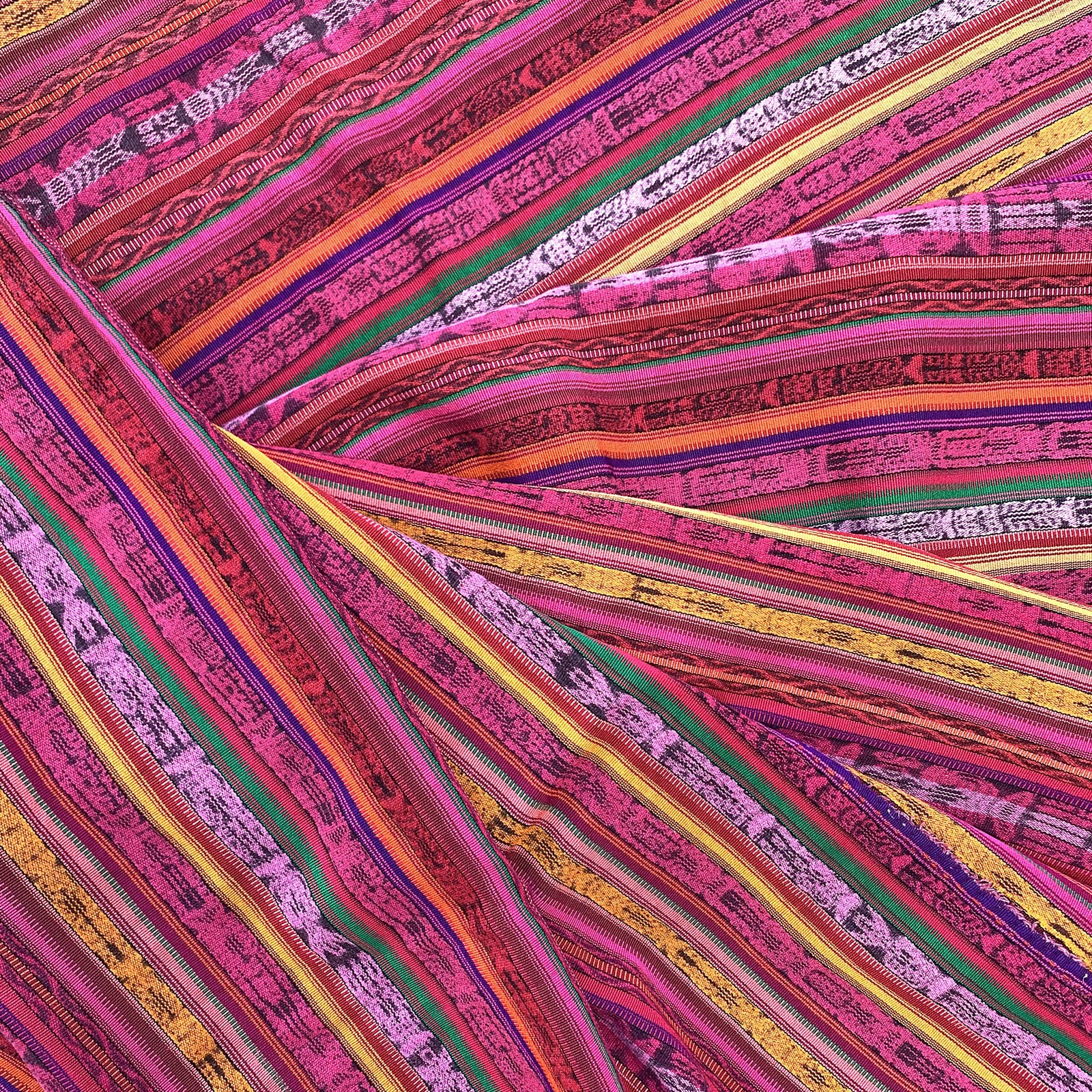 Authentic Guatemalan Striped Fabric