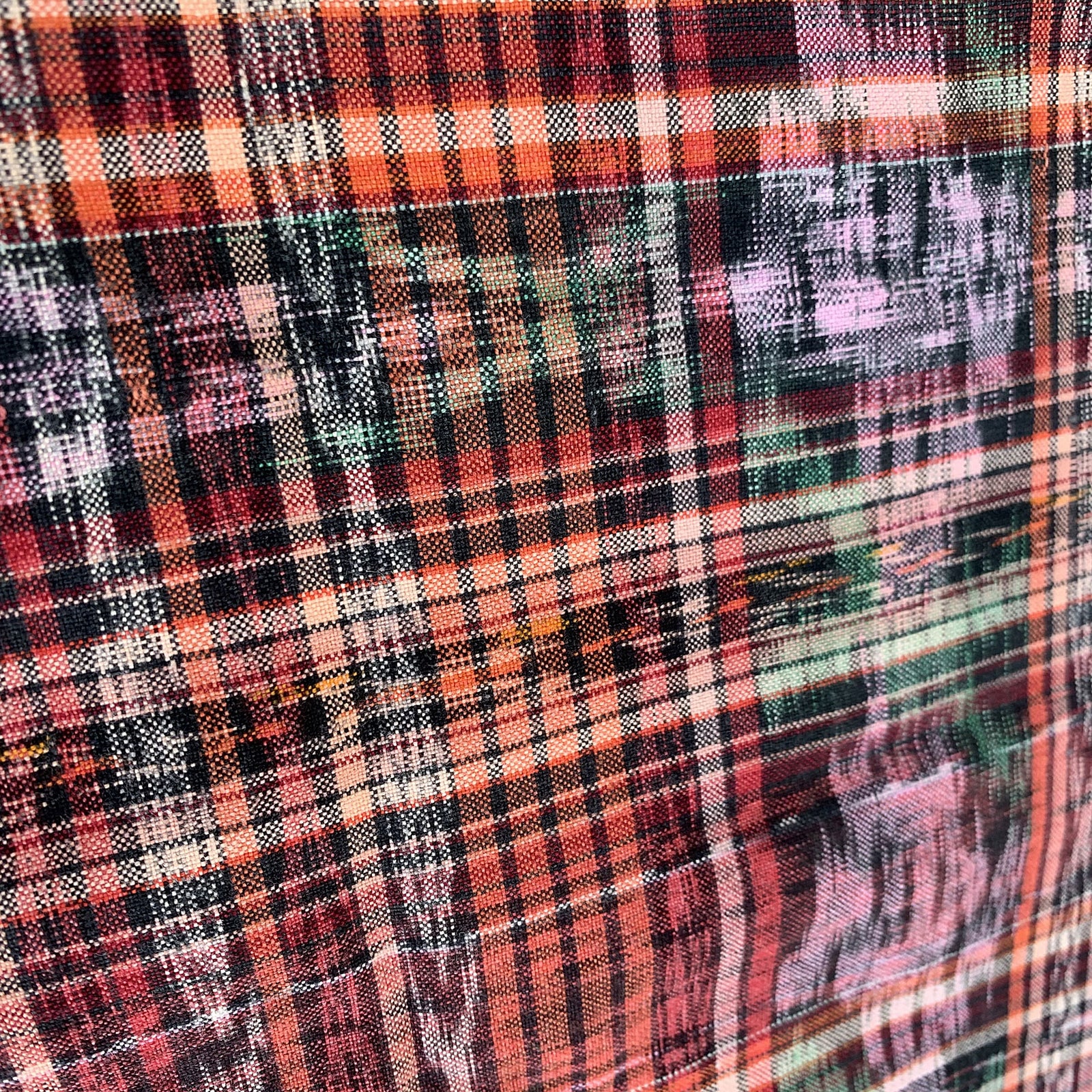 Vintage Handwoven Patterned Fabric from Guatemala – 4.3 Yards