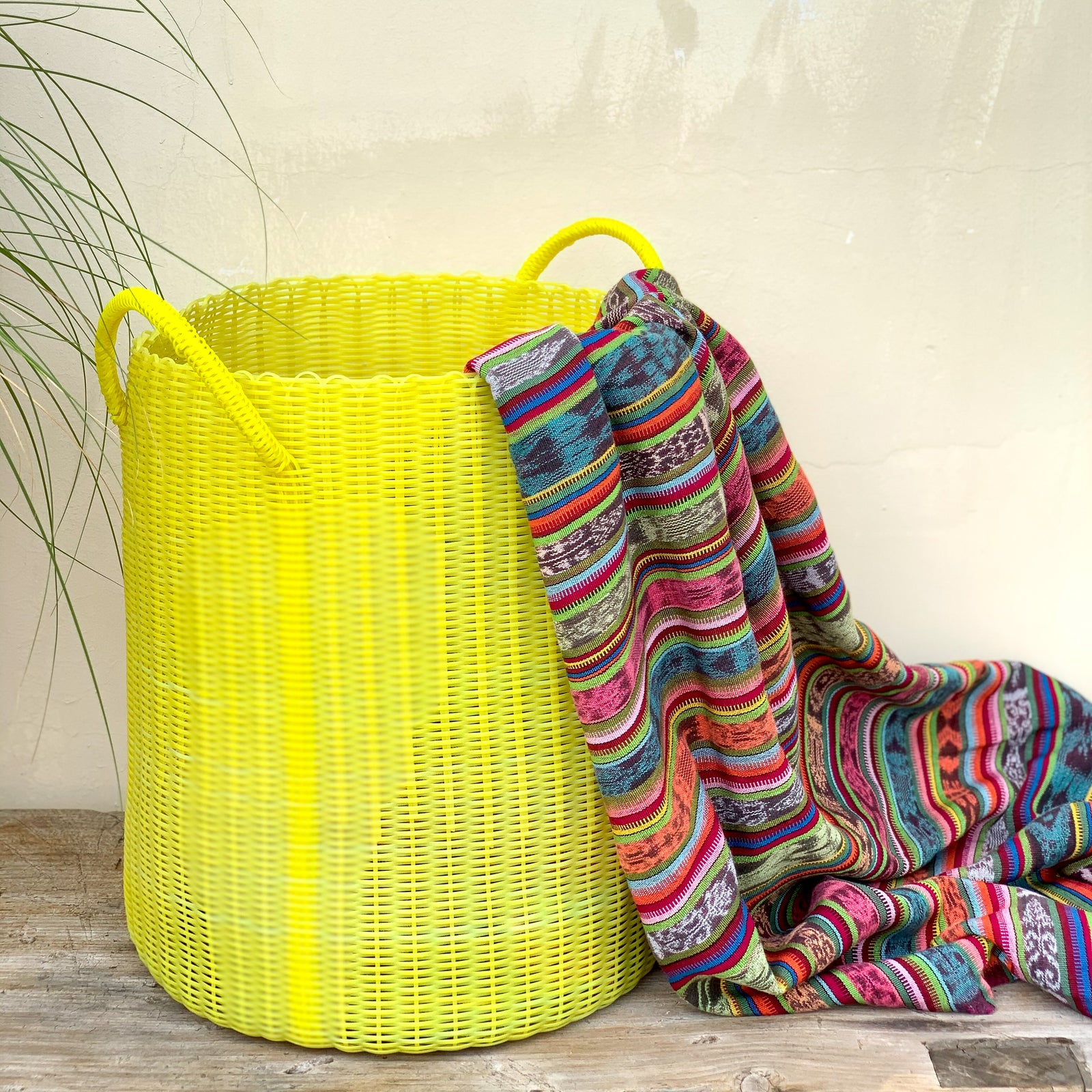 Large Storage Basket Yellow