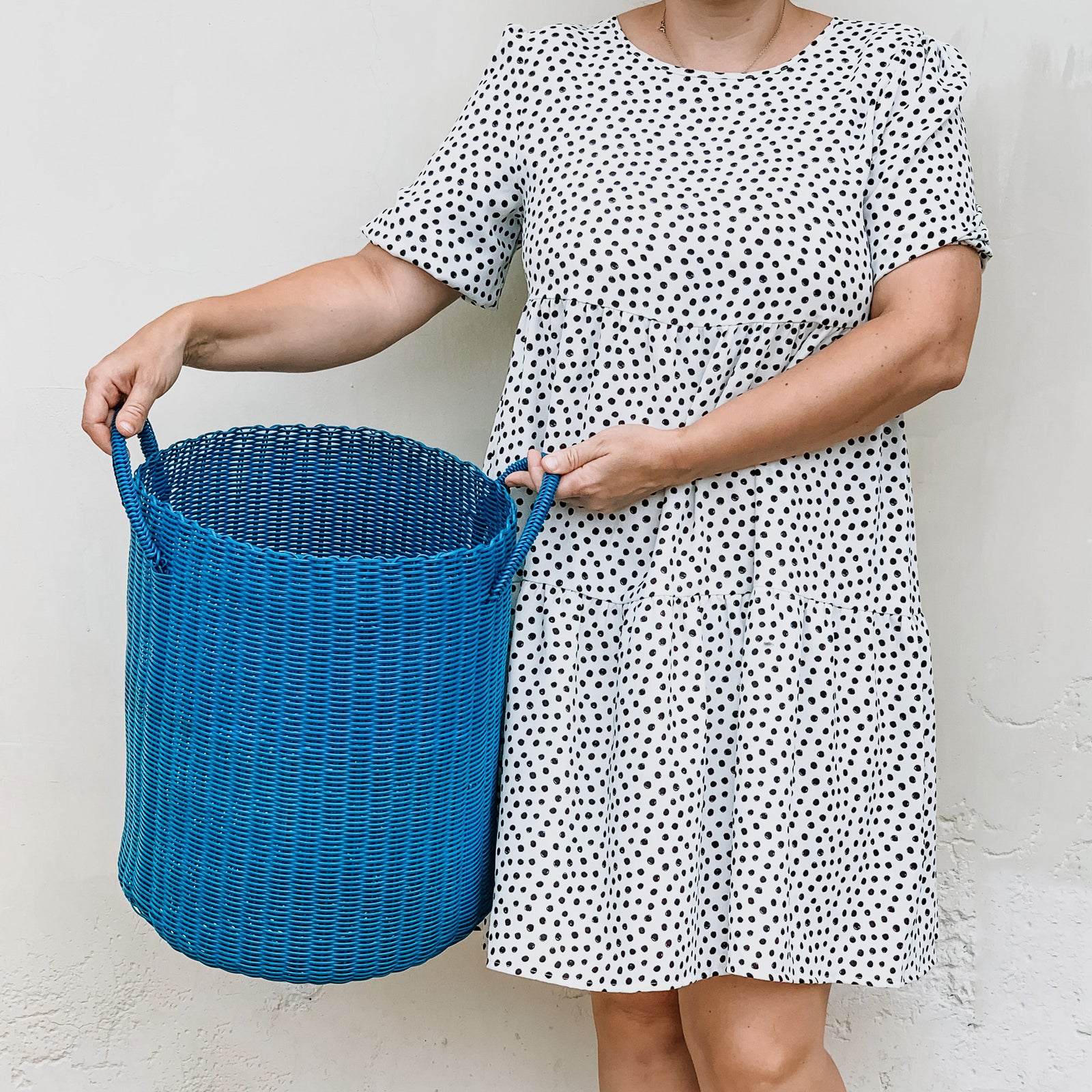 Large Storage Basket Teal