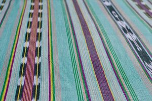 Handwoven Ikat Cotton Fabric in Blue