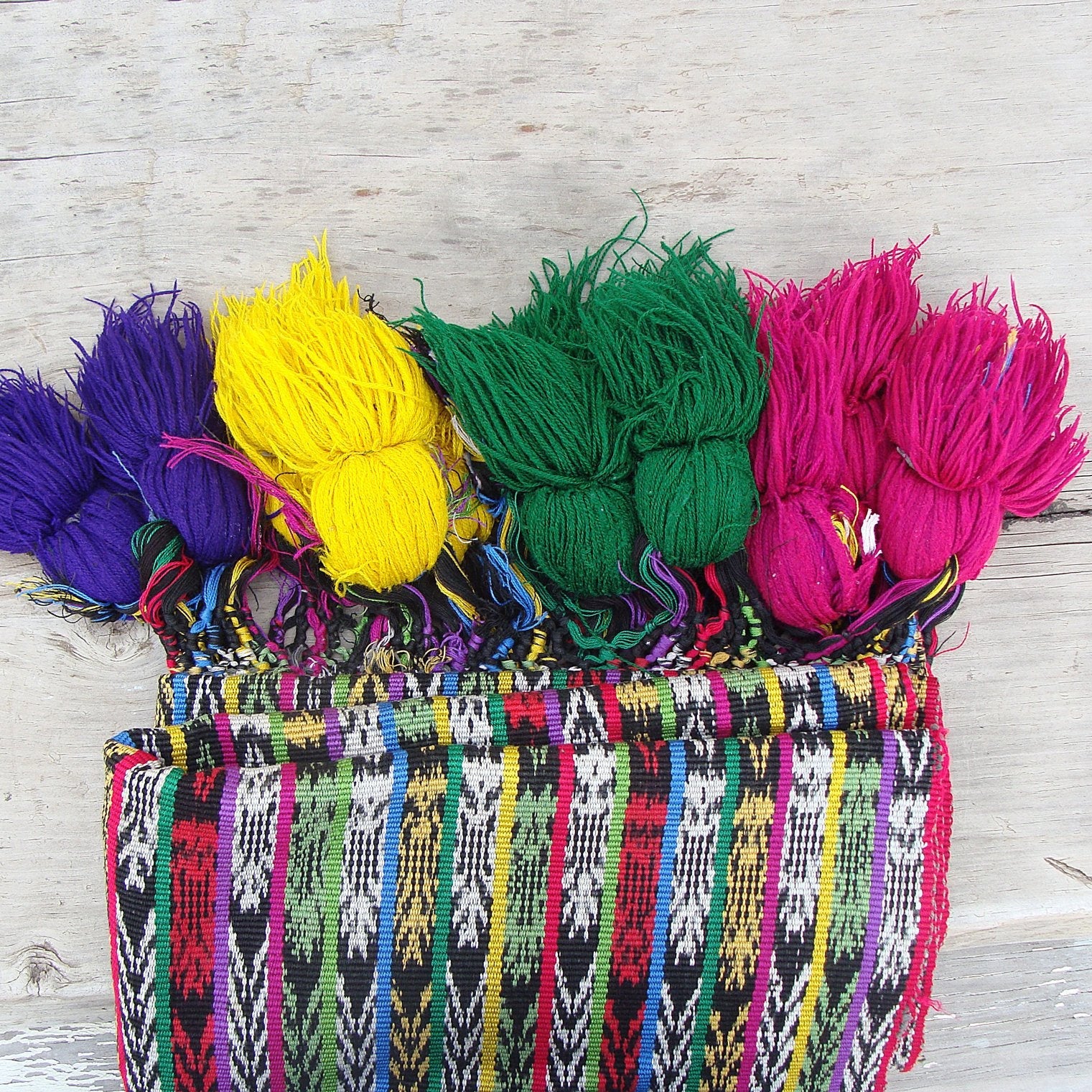 Vintage Rebozo hand-woven in Guatemala