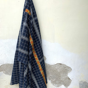 Blue Canvas Plaid Textile