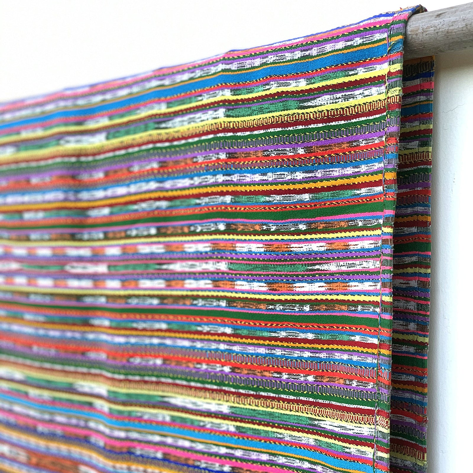 Multicolor Striped Guatemalan textile