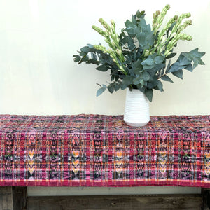 Red Vintage Corte Fabric