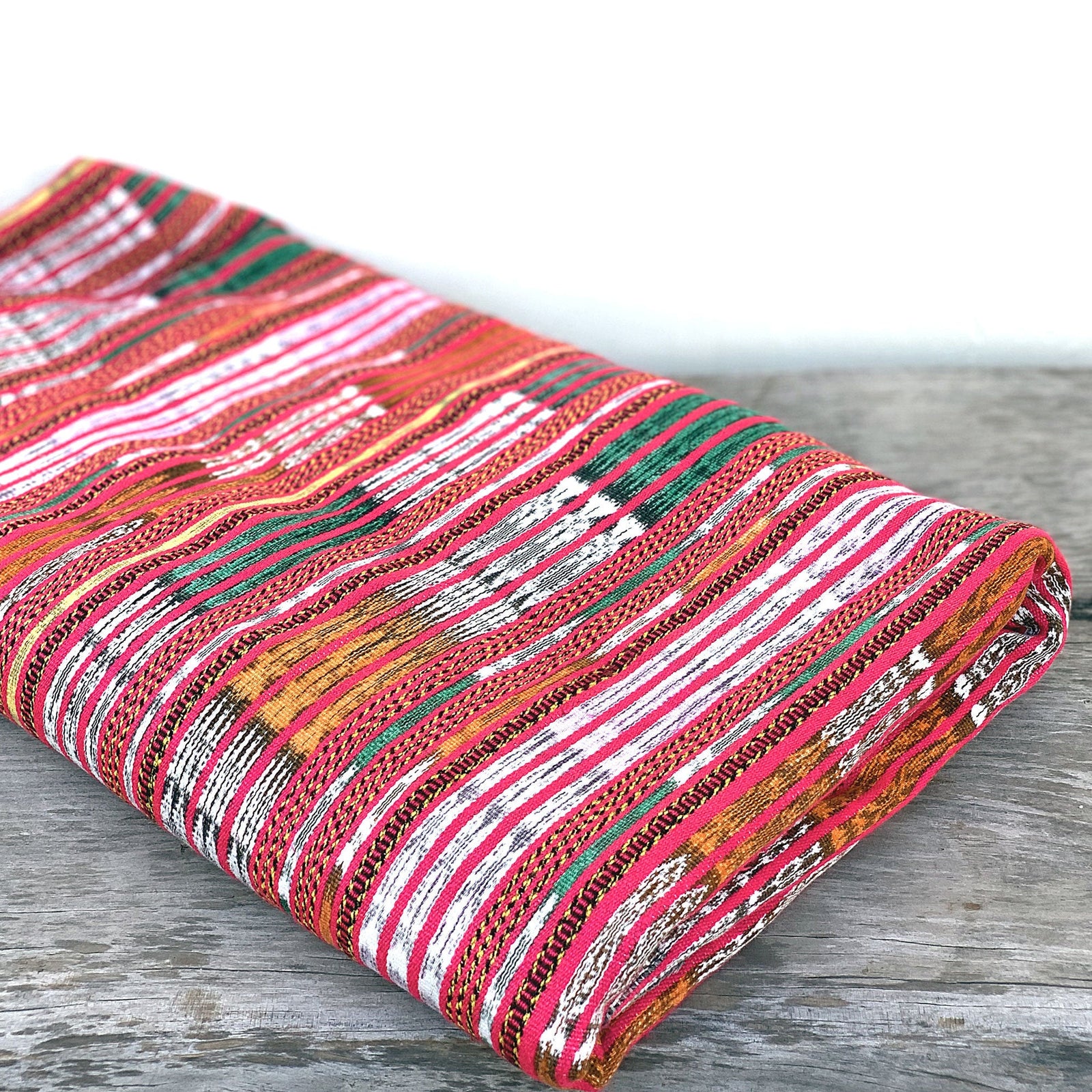 Red Striped vintage corte textile